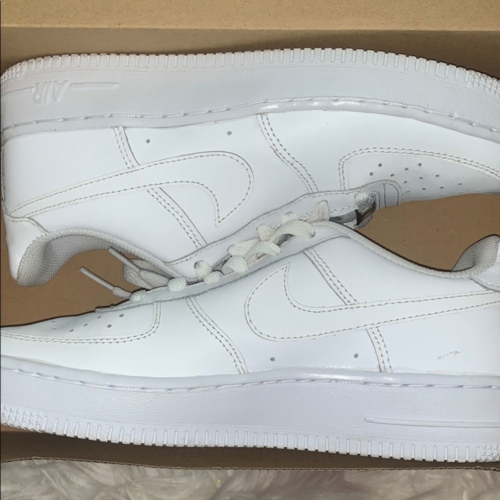 All white Air Force ones